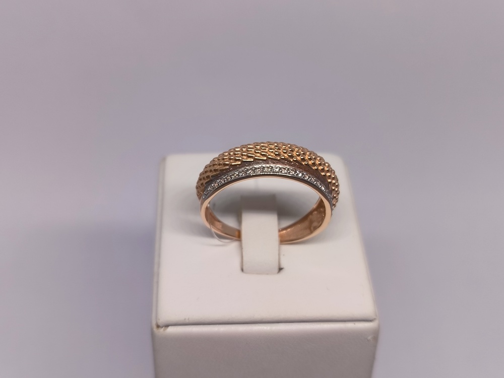 КОЛЬЦО С КАМНЯМИ (Au 585)