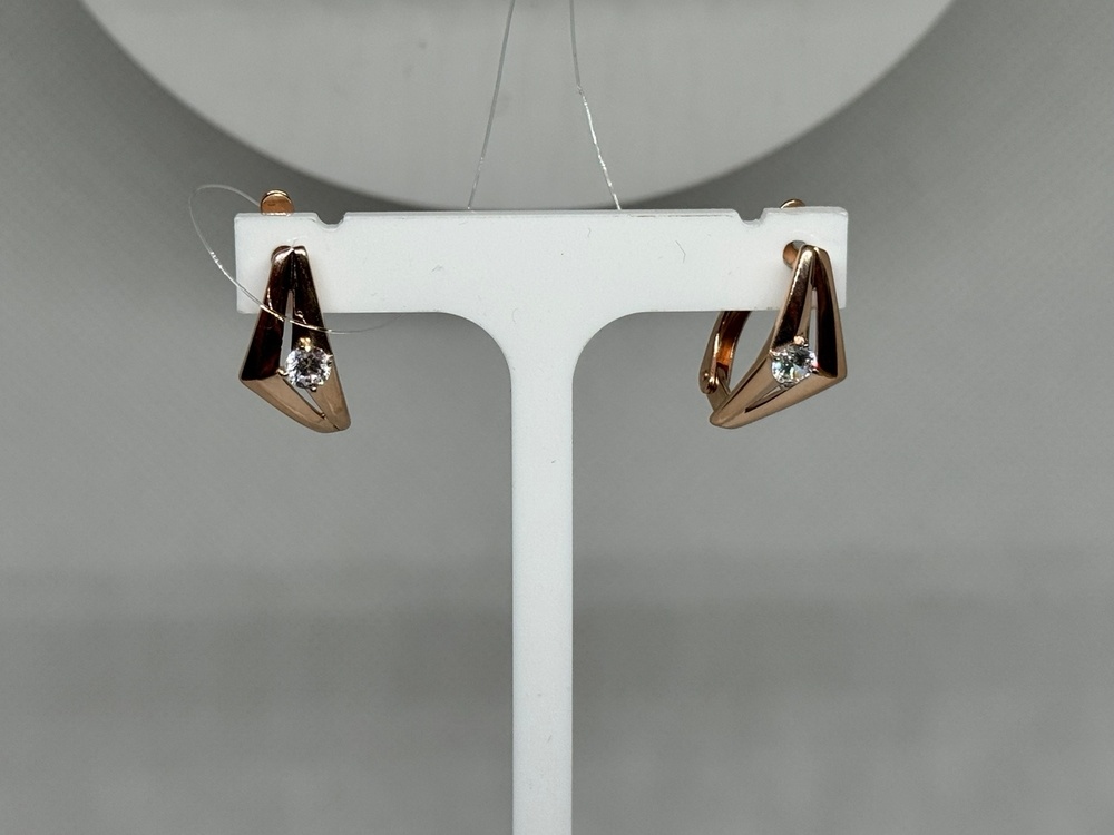 СЕРЬГИ С КАМНЕМ (Au 585)