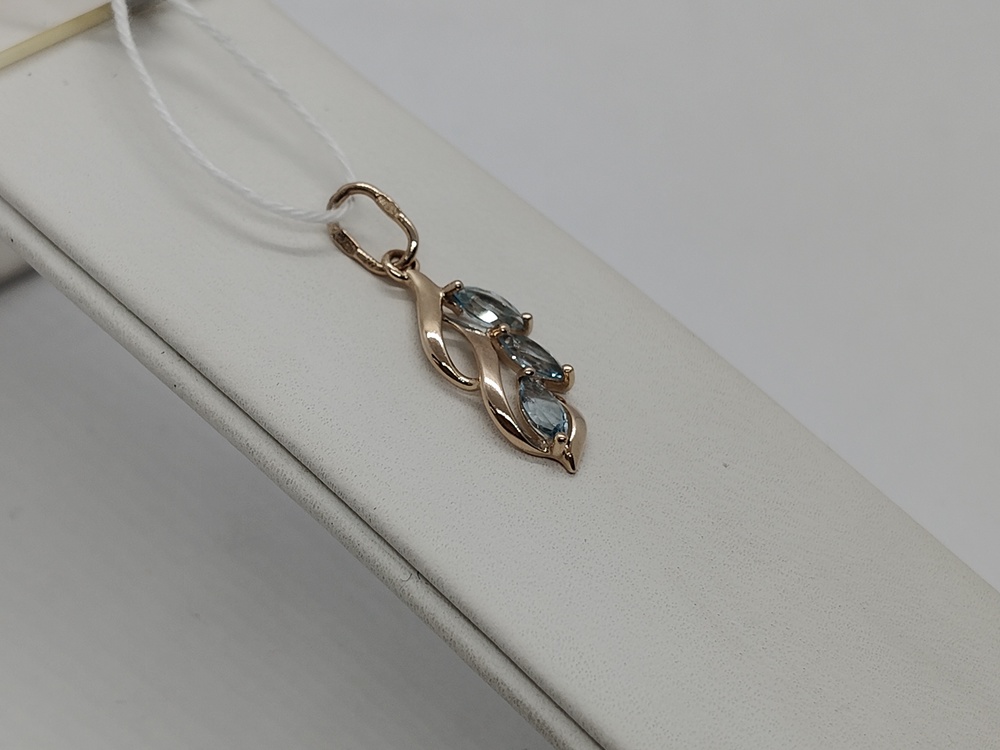 ПОДКМИ585 ПОДВЕСКА С КАМНЯМИ (Au 585)