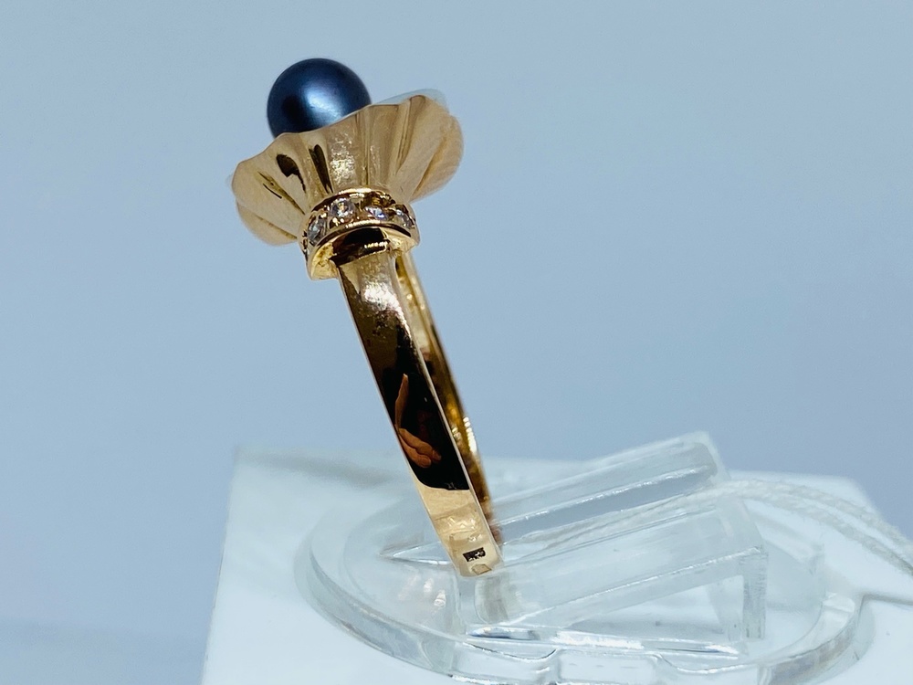 КОЛЬЦО С КАМНЯМИ (Au 585)