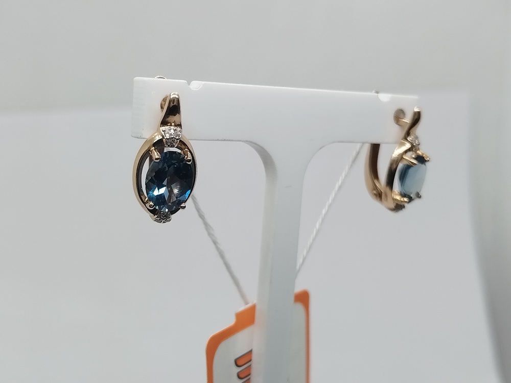 СЕРЬГИ С КАМНЯМИ (Au 585)