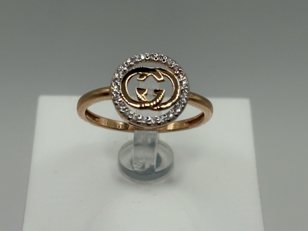 КОЛЬЦО С КАМНЯМИ (Au 585)