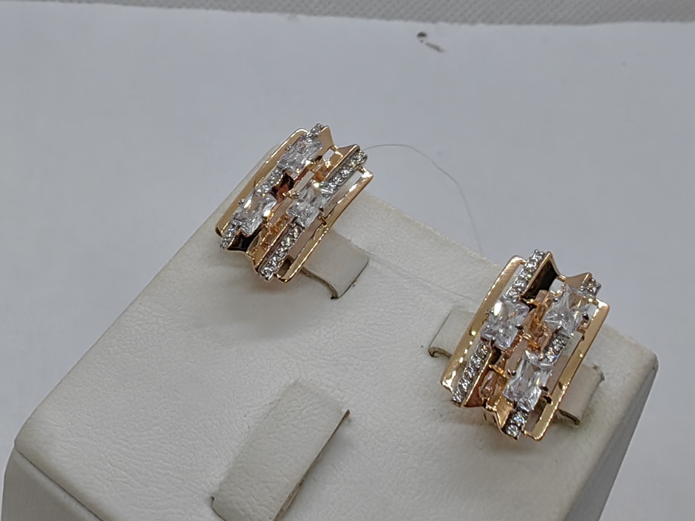 СЕРЬГИ С КАМНЯМИ (Au 585)