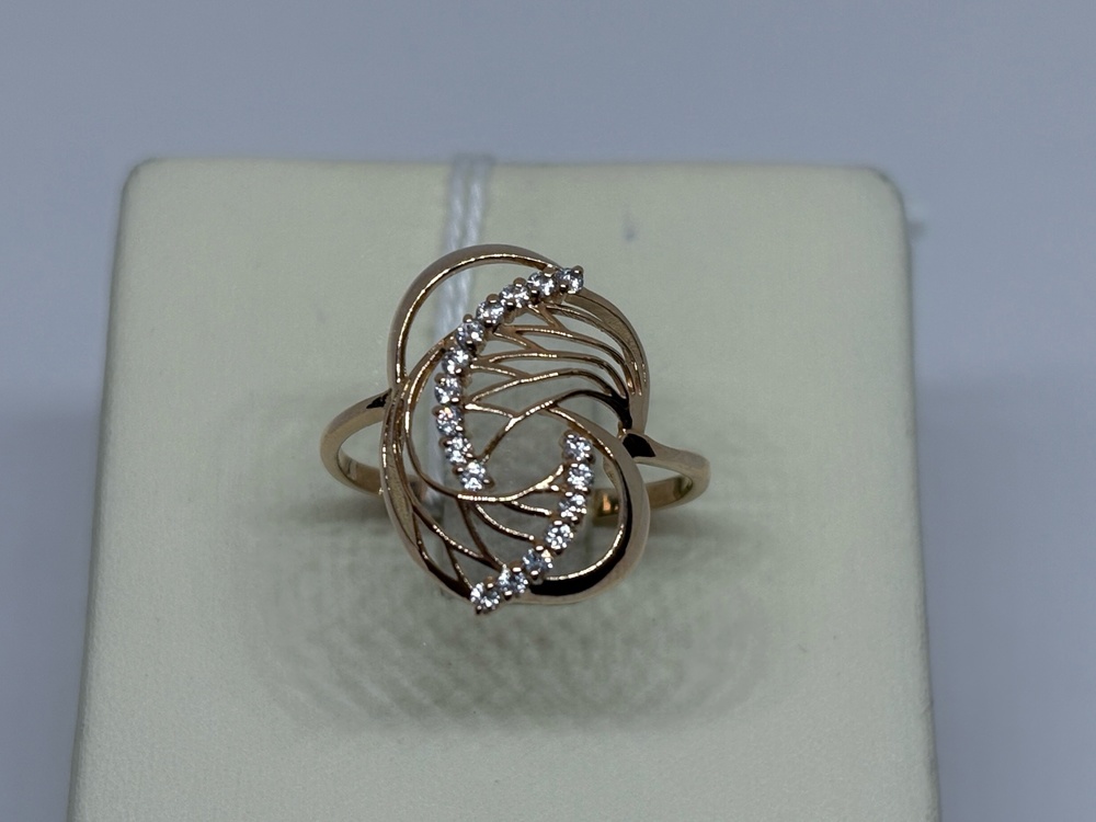 КОЛКМИ585 КОЛЬЦО С КАМНЯМИ (Au 585)