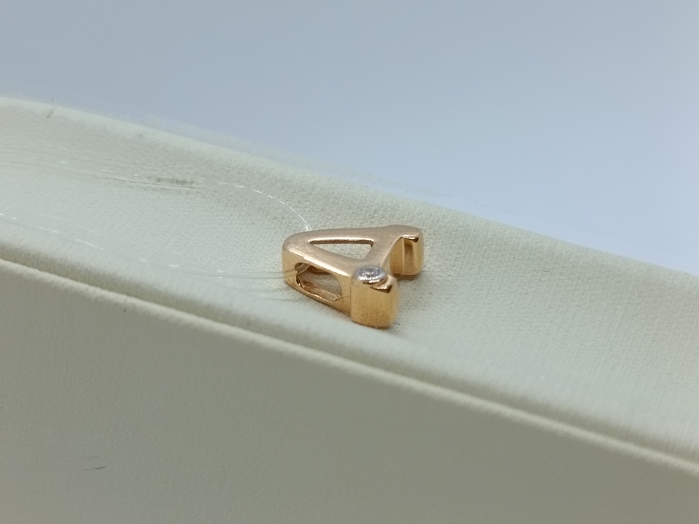 04-63-0087-00 ПОДВЕСКА БУКВА А (Au 585)