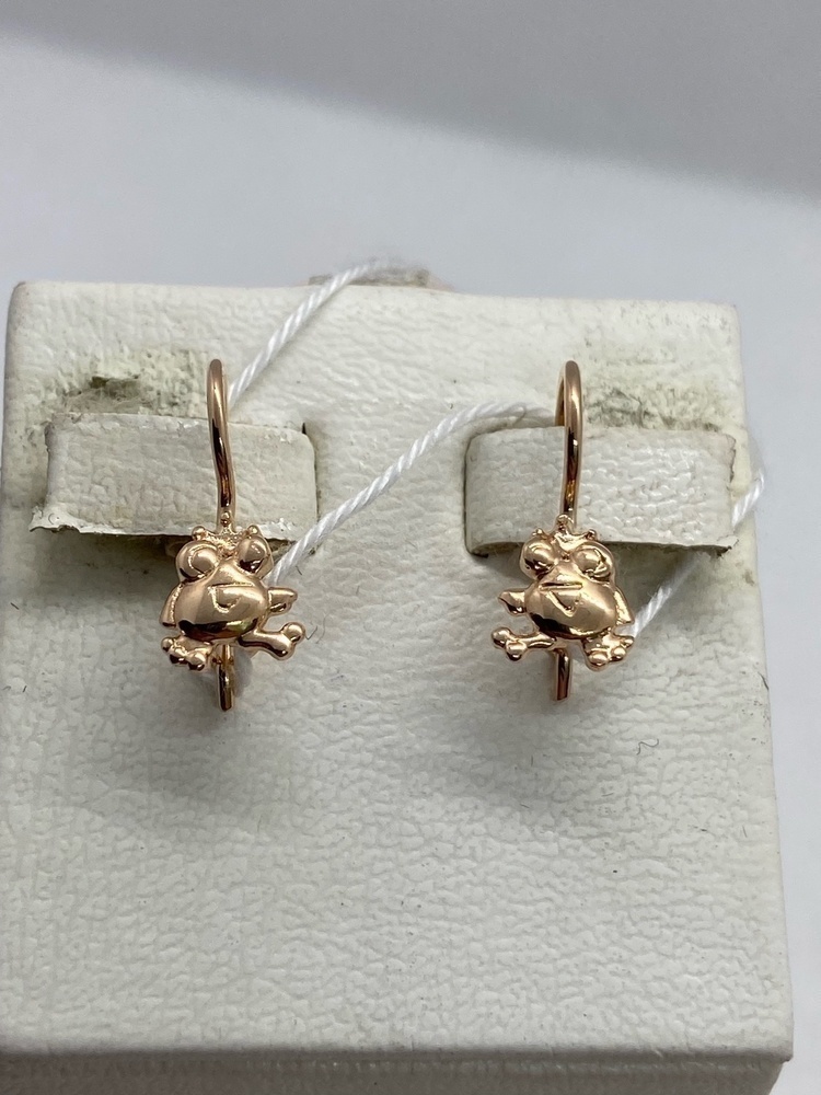 СБКМ585 СЕРЬГИ БЕЗ КАМНЯ (Au 585)