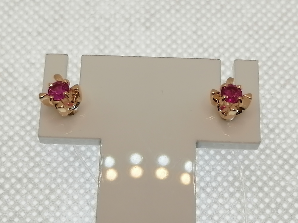 СЕРЬГИ РУБИН (Au 585)