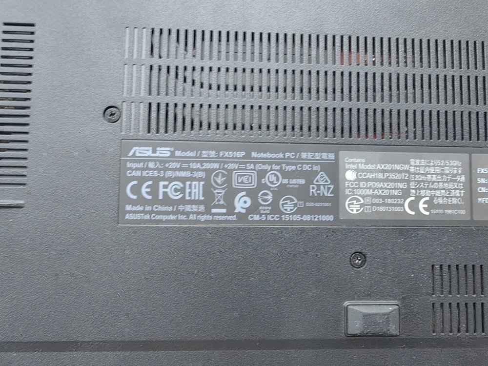 Ноутбук ASUS; 11370H, GeForce RTX 3070, 16 Гб, 512 GB, Нет