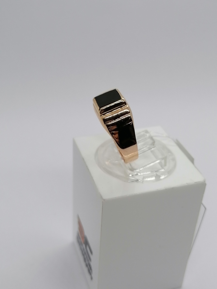 КОЛЬЦО ПЕЧАТКА оникс (Au 585)