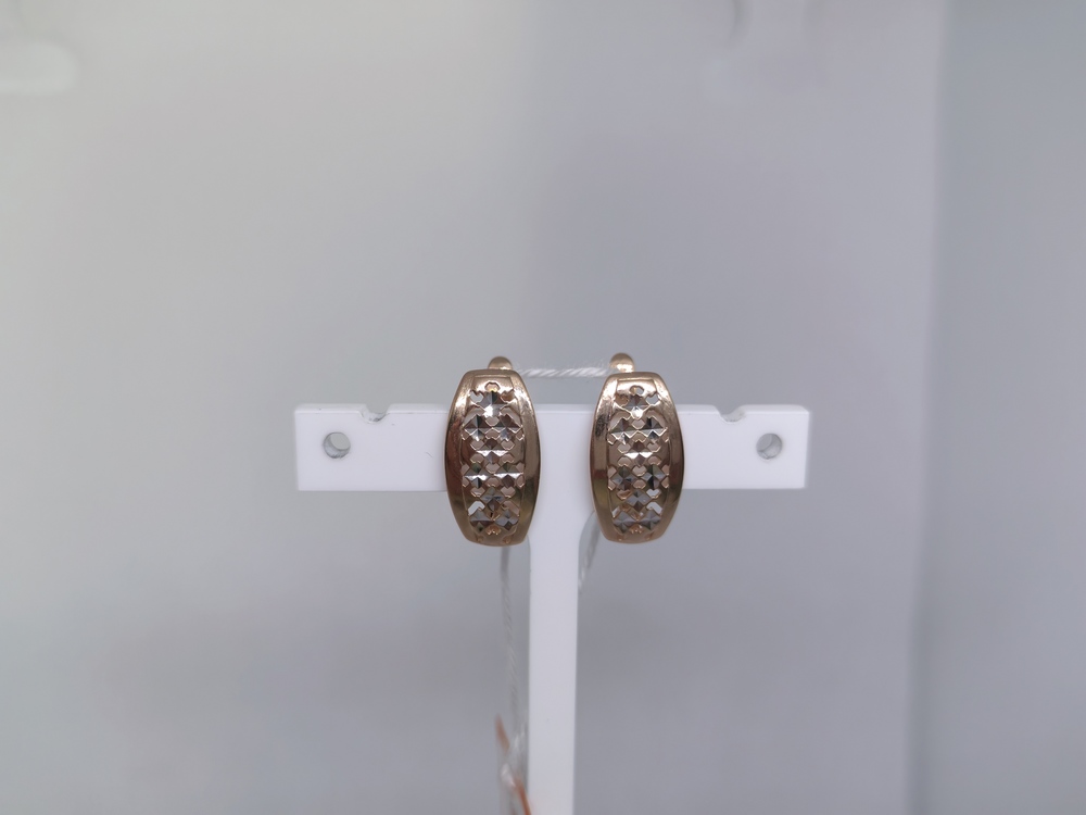 СБКМ585 СЕРЬГИ БЕЗ КАМНЯ (Au 585)