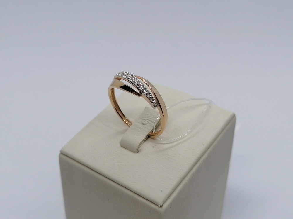 КОЛЬЦО С КАМНЯМИ (Au 585)