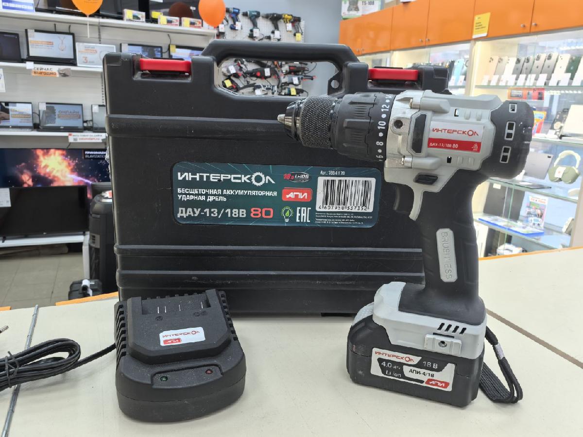 Шуруповерт Интерскол ДАУ-13/18В