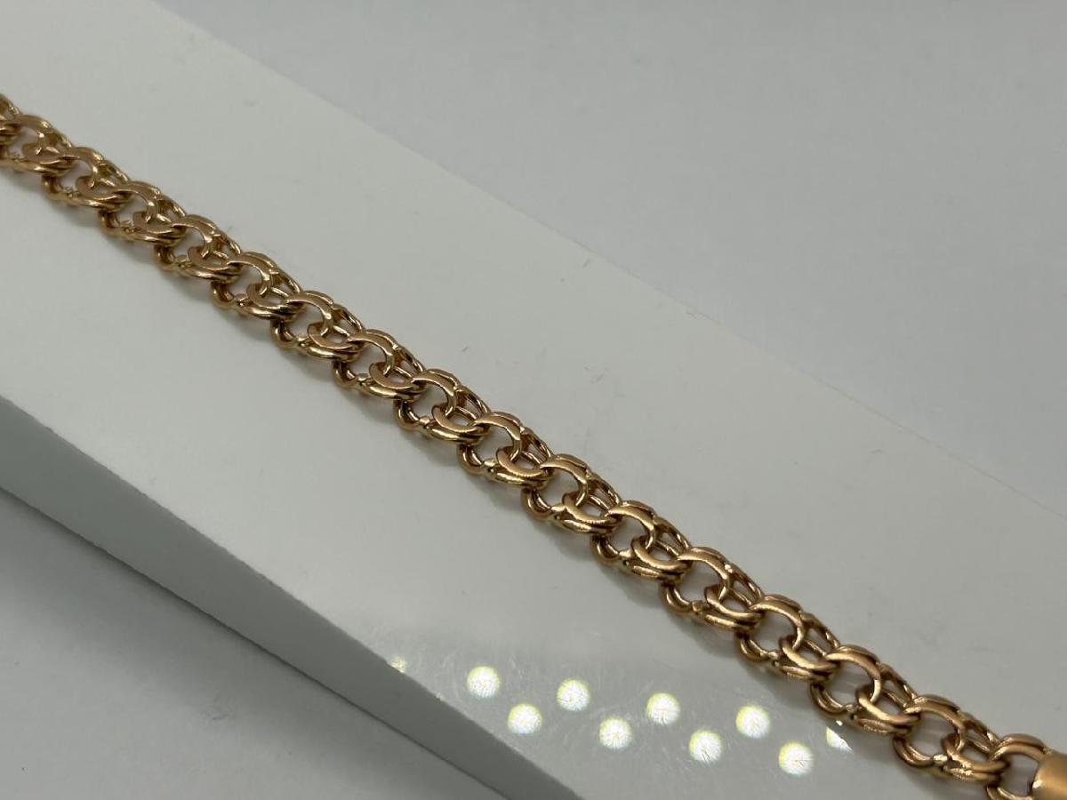 БЛБ585 БРАСЛЕТ ПОЛНОВЕСНЫЙ Бисмарк (Au 585)