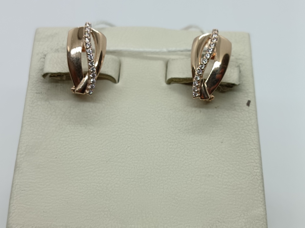 СКМИ585 СЕРЬГИ С КАМНЯМИ (Au 585)