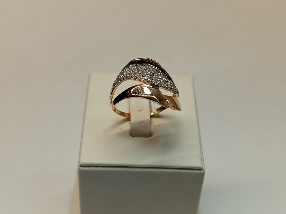 КОЛКМИ585 КОЛЬЦО С КАМНЯМИ (Au 585)