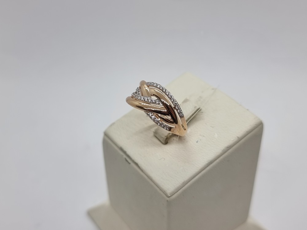 КОЛЬЦО С КАМНЯМИ (Au 585)