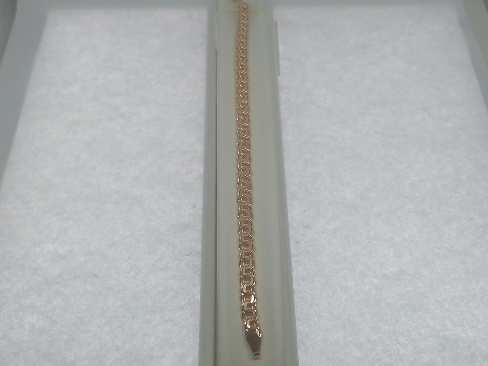 7080200-18 БРАСЛЕТ ПОЛНОВЕСНЫЙ Бисмарк (Au 585)