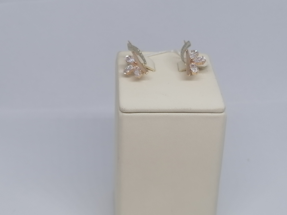 СКМИ585 СЕРЬГИ С КАМНЯМИ (Au 585)