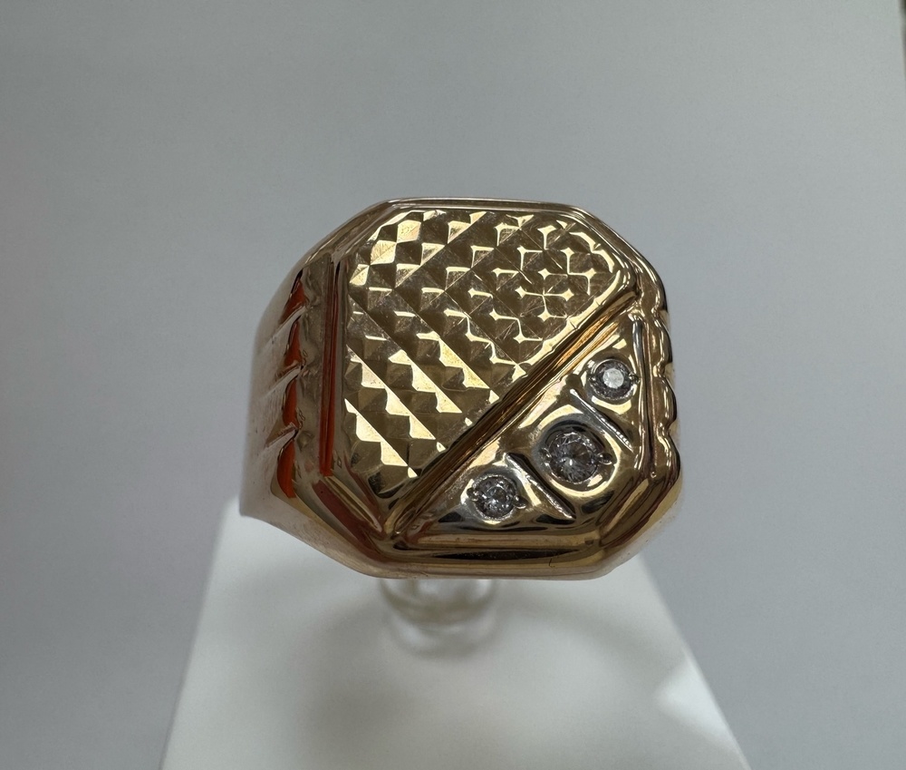 ПЕЧКМИ585 ПЕЧАТКА С КАМНЯМИ (Au 585)