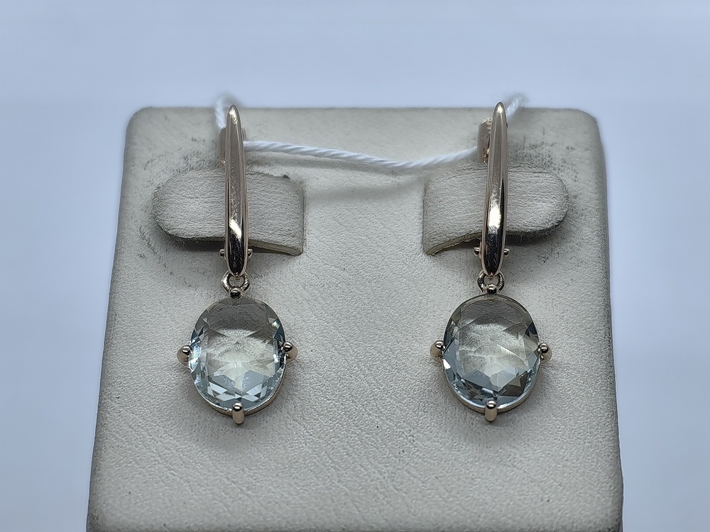 СЕРЬГИ С КАМНЕМ (Au 585)