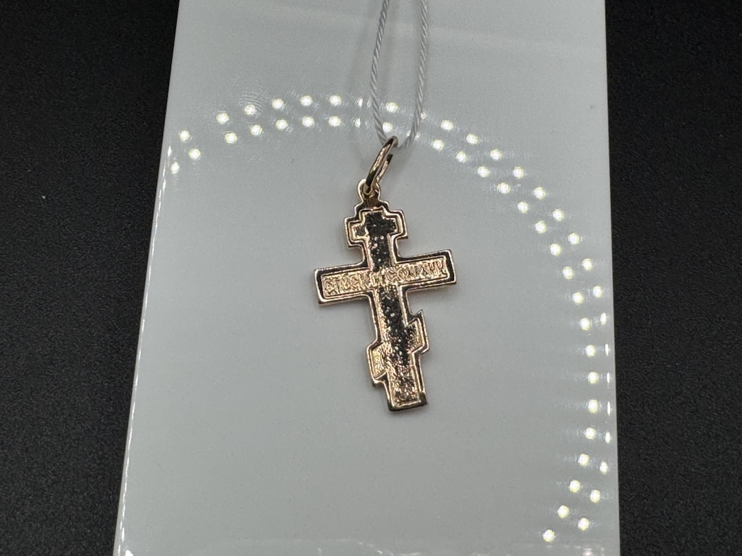 ПОДКБК585 ПОДВЕСКА КРЕСТ БЕЗ КАМНЯ (Au 585)