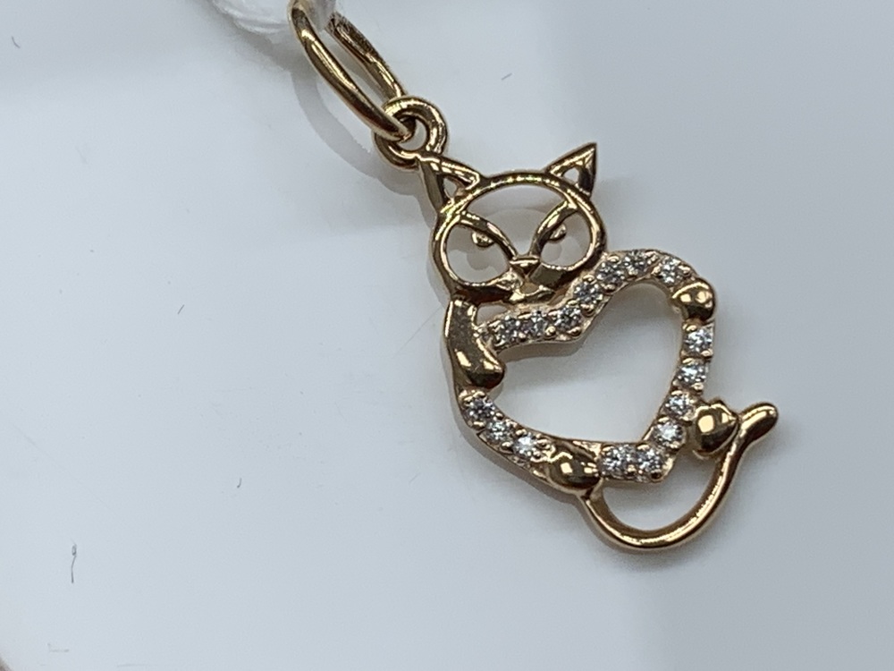 ПОДКМИ585 ПОДВЕСКА С КАМНЯМИ (Au 585)