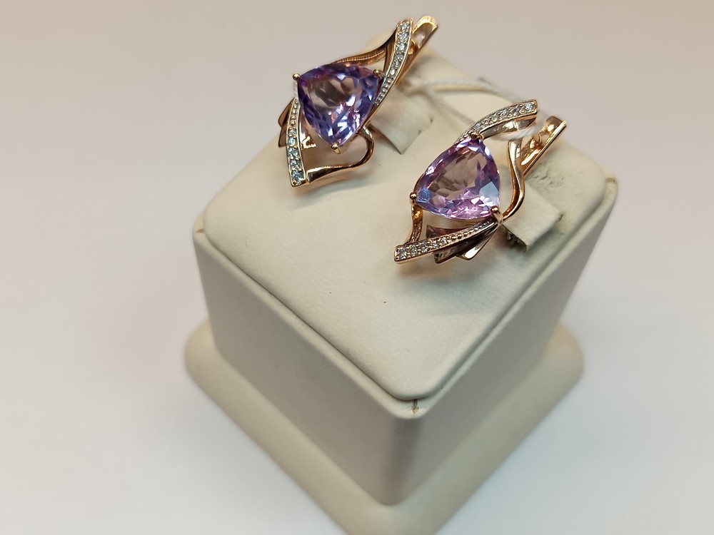 СЕРЬГИ С КАМНЯМИ (Au 585)