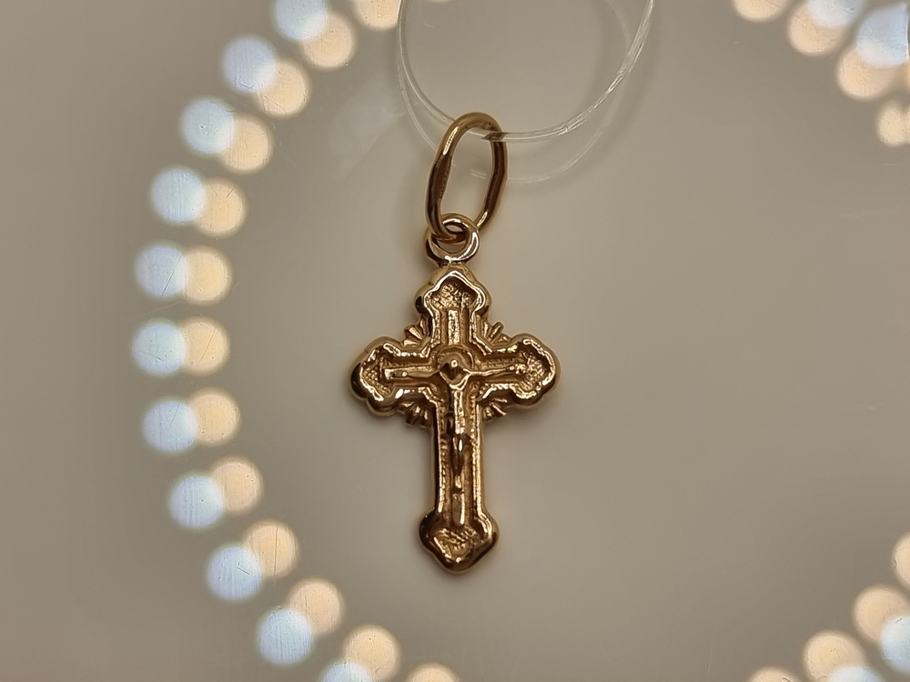ПОДВЕСКА КРЕСТ без камня (Au 585)