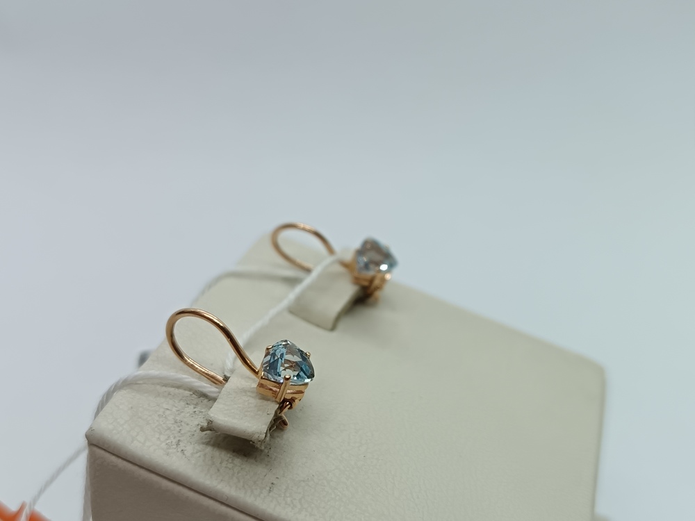 СЕРЬГИ С КАМНЕМ (Au 585)