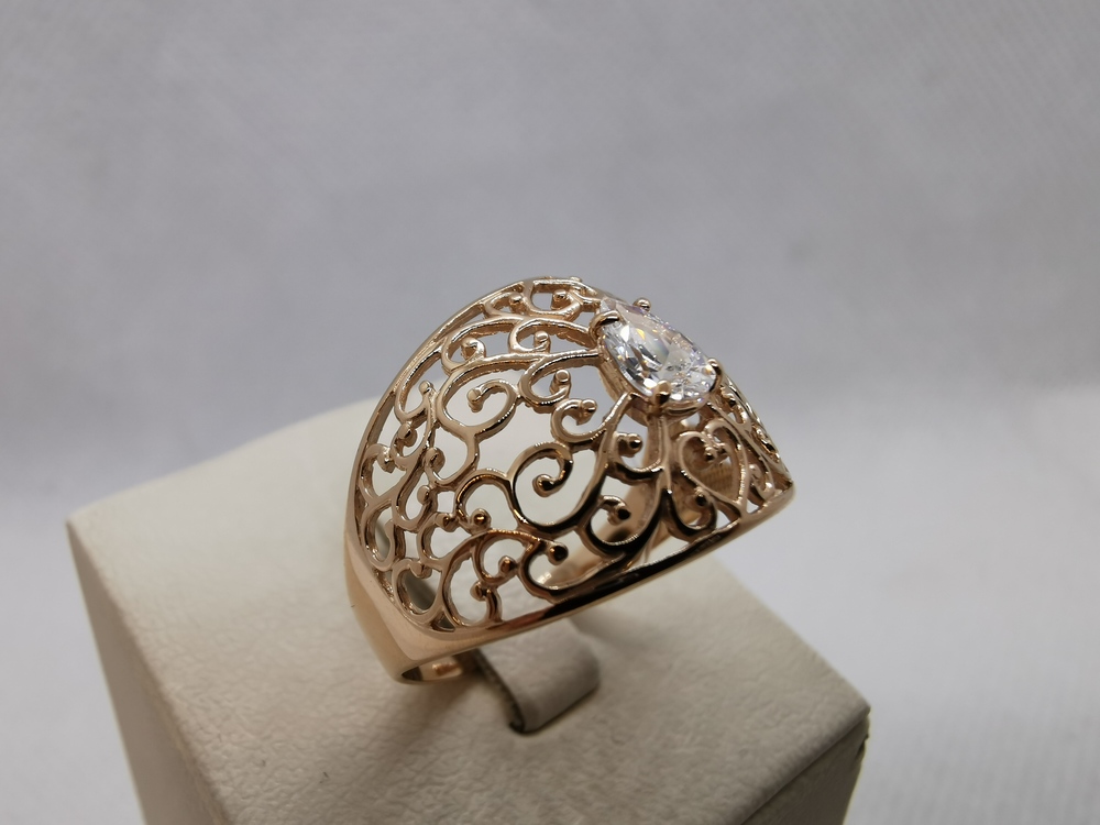 КОЛЬЦО С КАМНЕМ (Au 585)