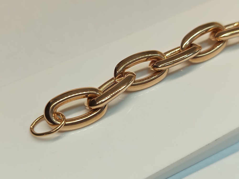 БРАСЛЕТ ПУСТОТЕЛЫЙ Якорное Au 585