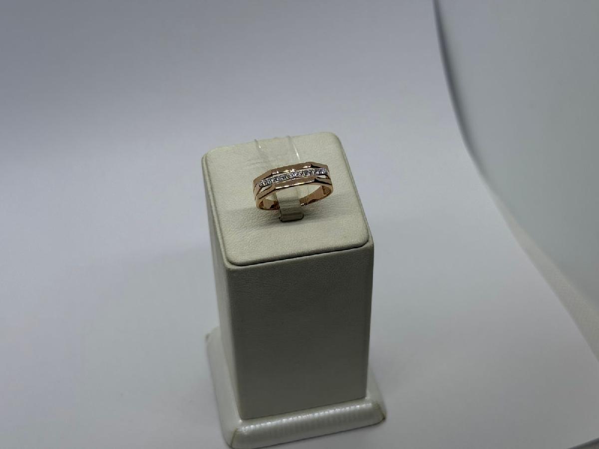 КОЛЬЦО С КАМНЯМИ (Au 585)