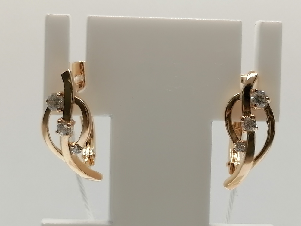 СЕРЬГИ С КАМНЯМИ (Au 585)