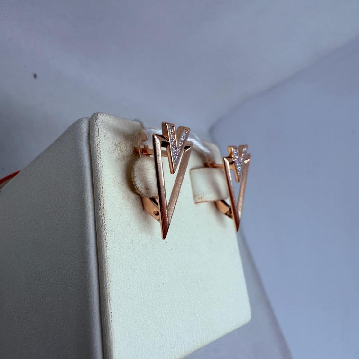 СКМИ585 СЕРЬГИ С КАМНЯМИ (Au 585)