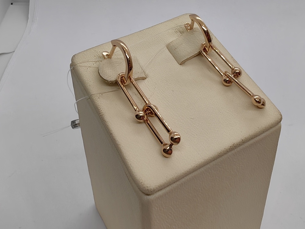 СЕРЬГИ БЕЗ КАМНЯ (Au 585)