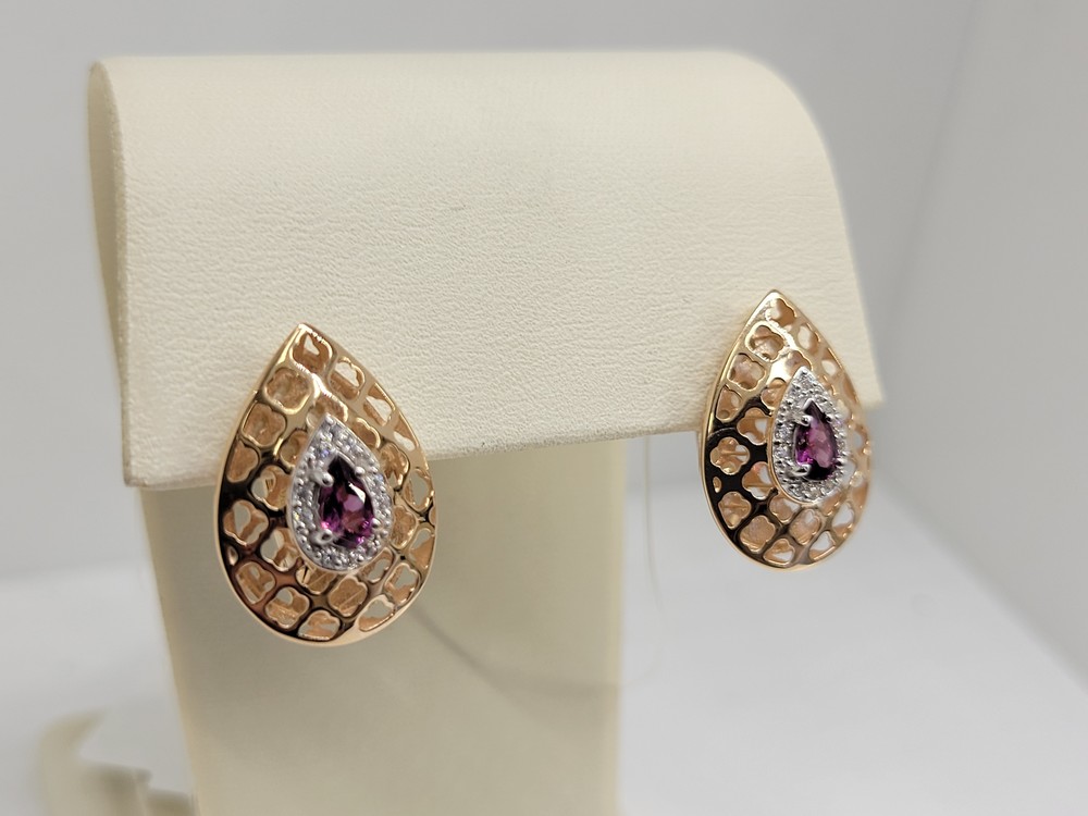 СЕРЬГИ С КАМНЯМИ (Au 585)