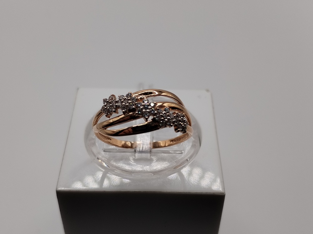 КОЛКМИ585 КОЛЬЦО С КАМНЯМИ (Au 585)