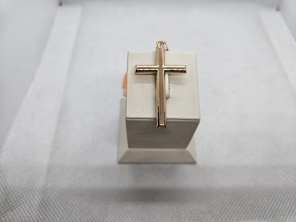 ПОДКБК585 ПОДВЕСКА КРЕСТ БЕЗ КАМНЯ (Au 585)