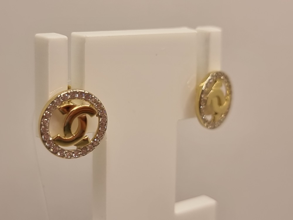 СЕРЬГИ ПУСЕТЫ с камнями (Au 585)