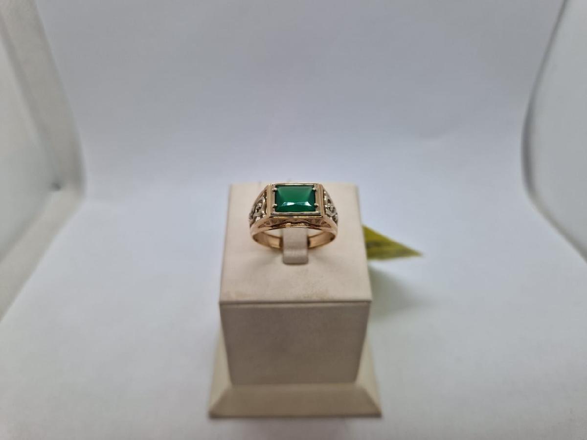 КОЛЬЦО ПЕЧАТКА оникс (Au 585)