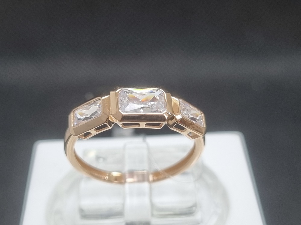 КОЛЬЦО С КАМНЯМИ (Au 585)