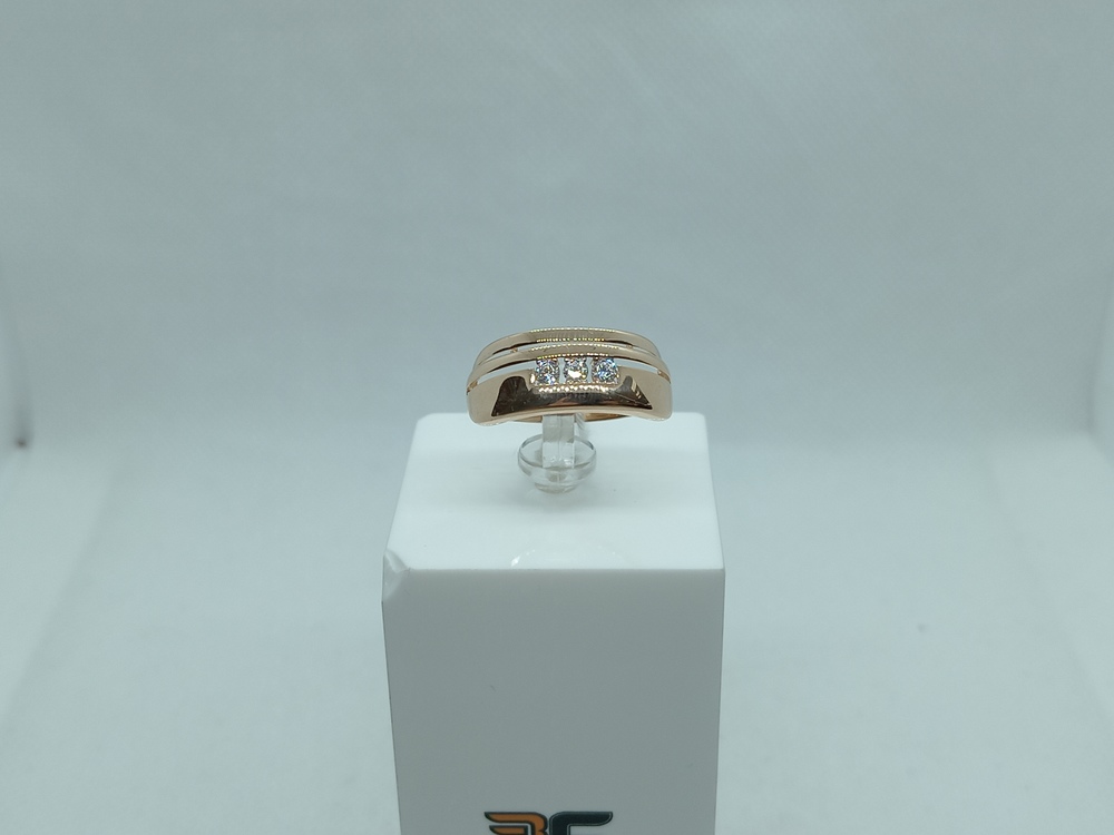 КОЛКМИ585 КОЛЬЦО С КАМНЯМИ (Au 585)