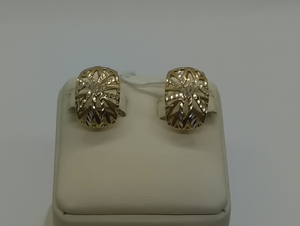 СБКМ585 СЕРЬГИ БЕЗ КАМНЯ (Au 585)