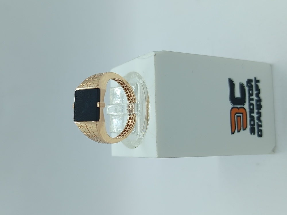 КОЛЬЦО ПЕЧАТКА оникс (Au 585)