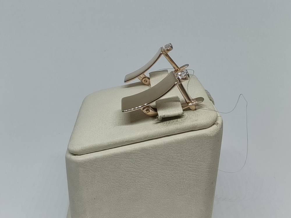 СЕРЬГИ С КАМНЕМ (Au 585)