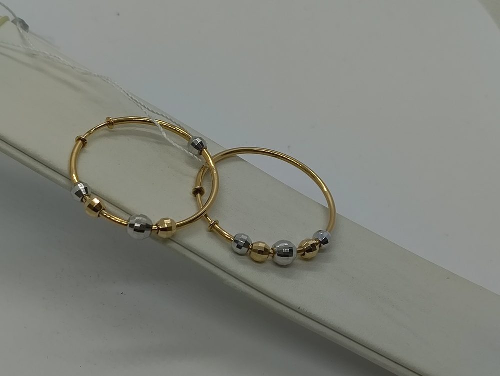 СЕРЬГИ КОНГО без камня (Au 585)