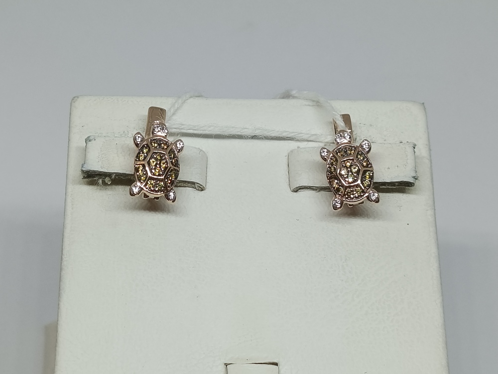 СЕРЬГИ С КАМНЯМИ (Au 585)