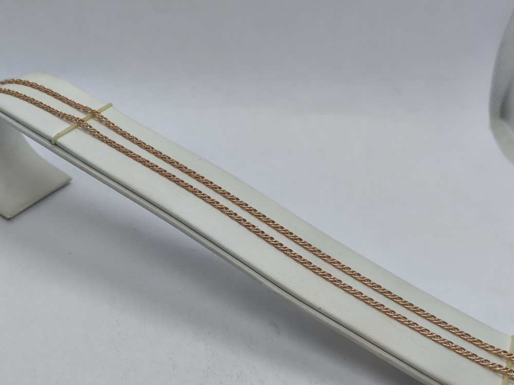 ЦЕПЬ ПУСТОТЕЛАЯ Ромб двойной (Au 585)