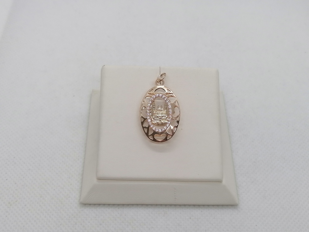 ПОДМКИ585 ПОДВЕСКА МЕЧЕТЬ С КАМНЯМИ (Au 585) ПОДМКИ585 ПОДВЕСКА МЕЧЕТЬ С КАМНЯМИ (Au 585)