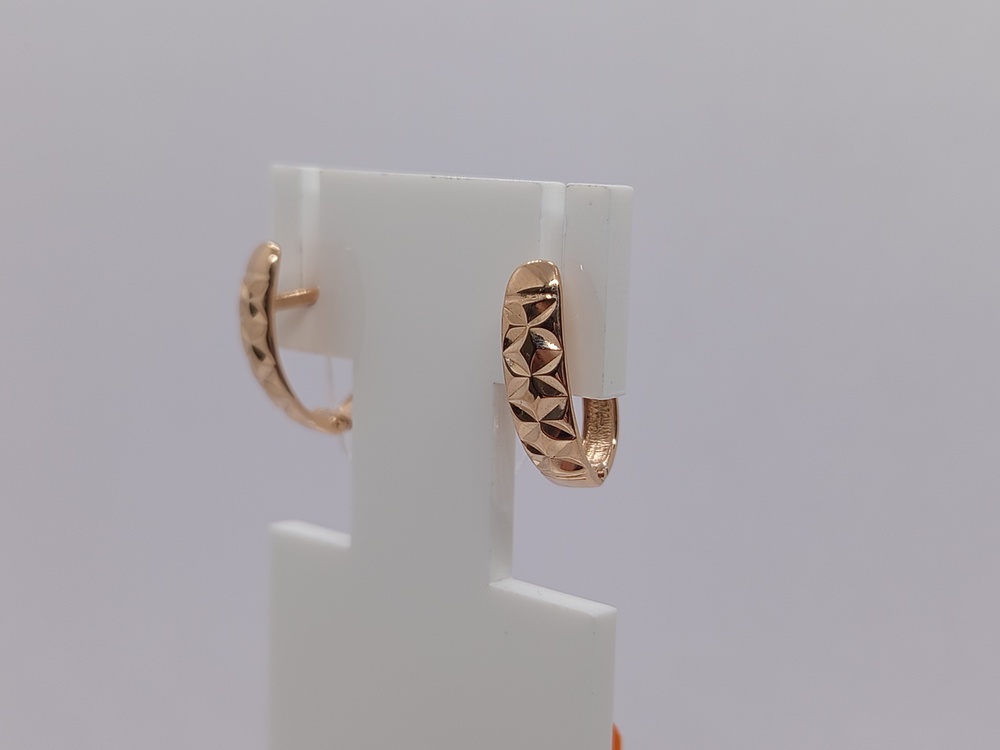 СБКМ585 СЕРЬГИ БЕЗ КАМНЯ (Au 585)